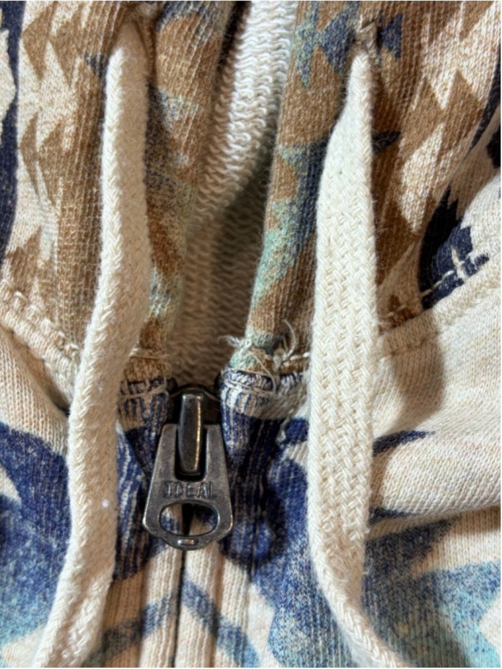 Denim Supply Ralph Lauren Jacket Hoodie Mens Size XL Southwestern Aztec Print - Picture 4 of 7